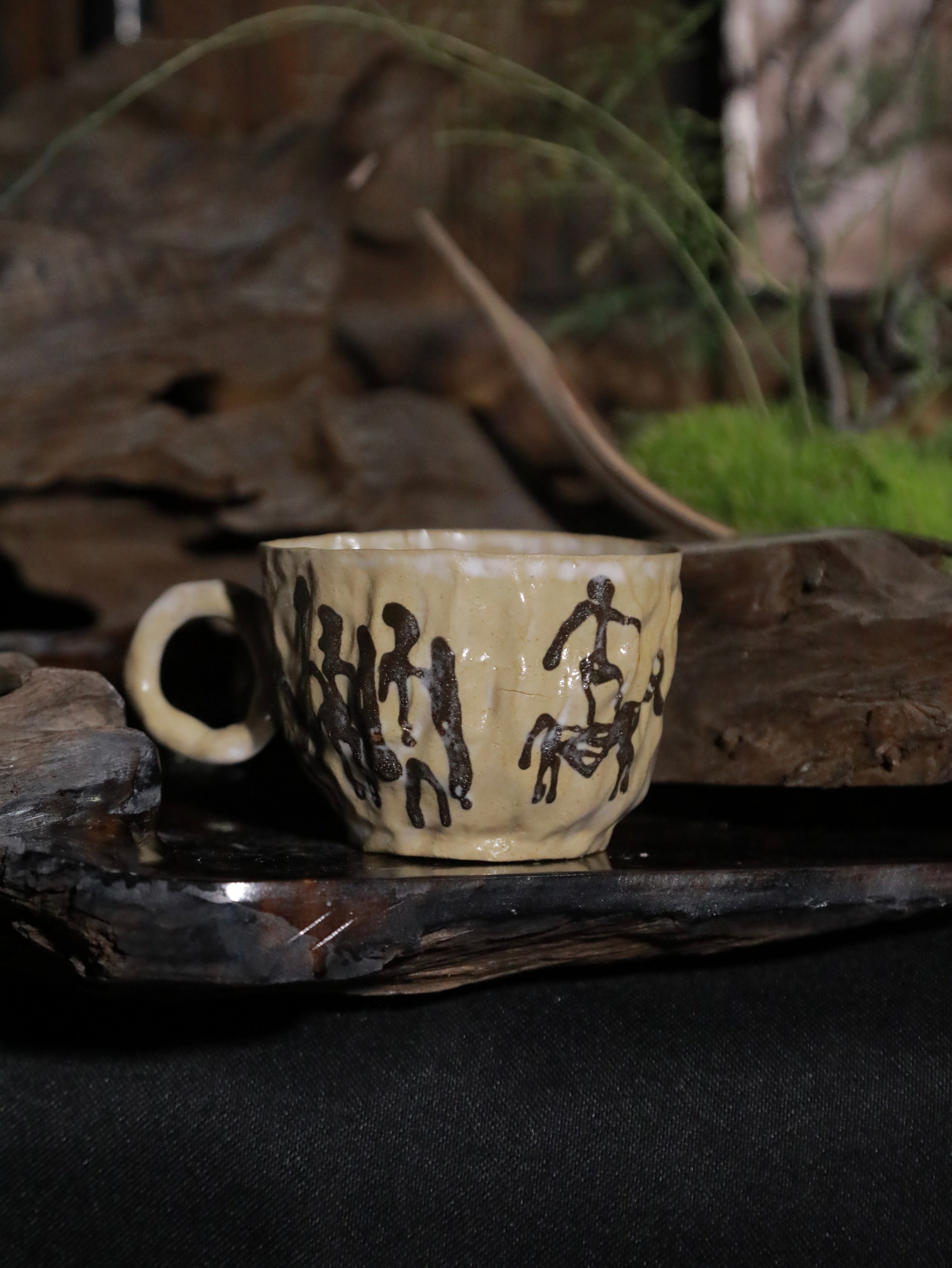 Buckwheat Clay Mug · Ancient Figures No.004
