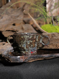 Black Sand Clay Twin-Handled Cup · Bronze Relic No.007
