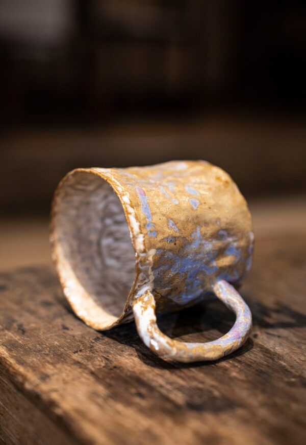 Buckwheat Clay Mug Golden Ash No.003 handmade ceramic mug